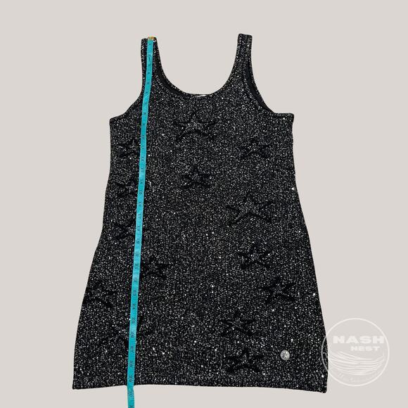 Chanel 40 Sequin Knit Mini Sweater Dress | Black Star Runway Sample, Rare - Picture 9 of 14
